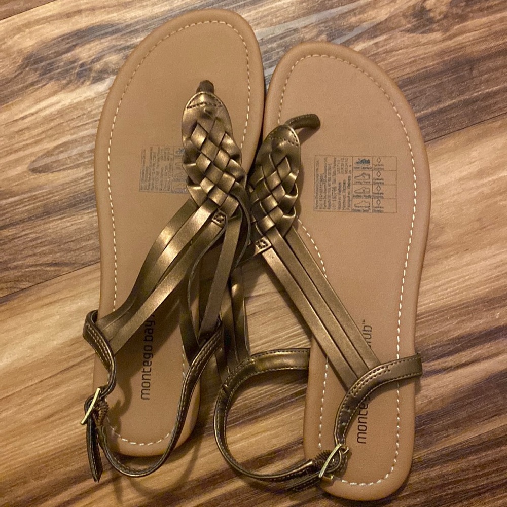 New Bronze sandals